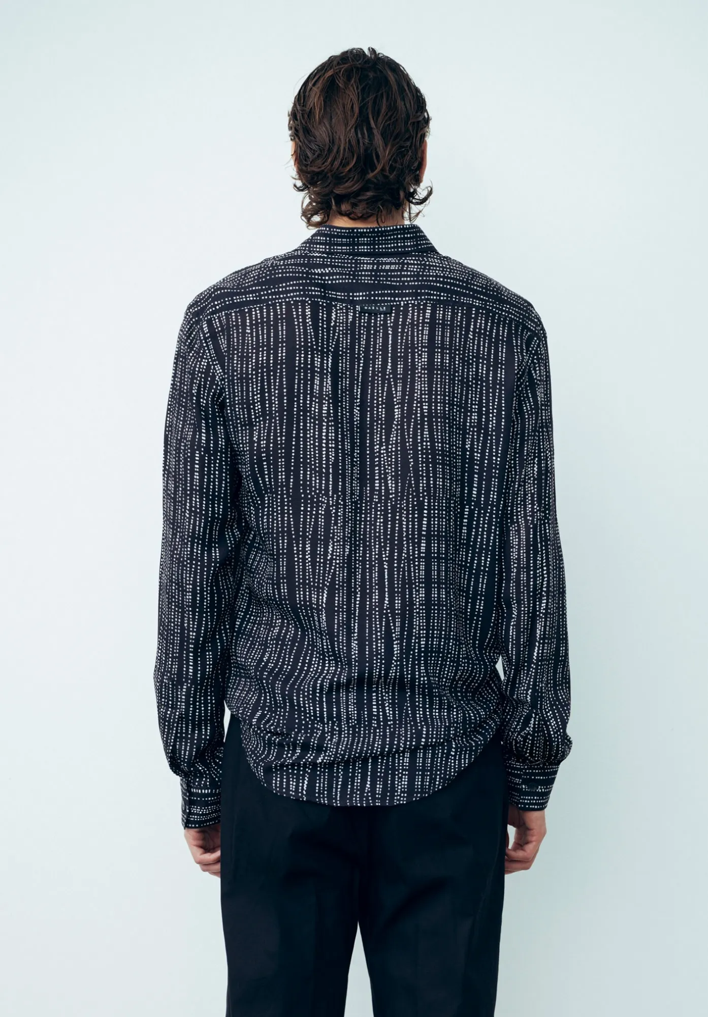 Camicia Basic Manica Lunga Nero-Bianco - Gaëlle Paris