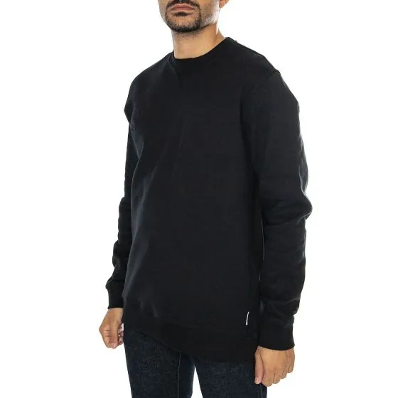 Only & Sons Dan Life Reg Heavy Sweat Crew Black - Felpa Girocollo Uomo Nera    