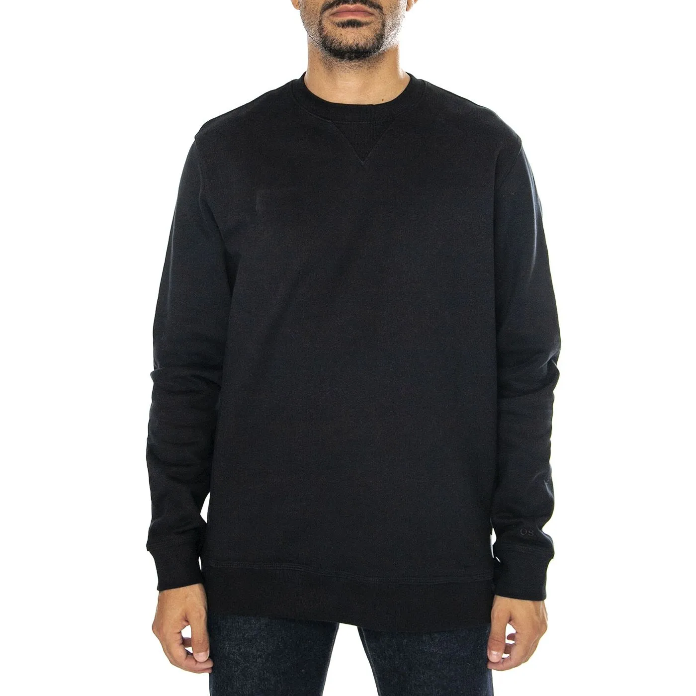 Only & Sons Dan Life Reg Heavy Sweat Crew Black - Felpa Girocollo Uomo Nera    